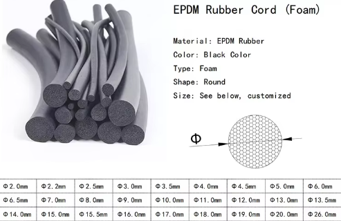 EPDM FOAM SEALING STRIP 1