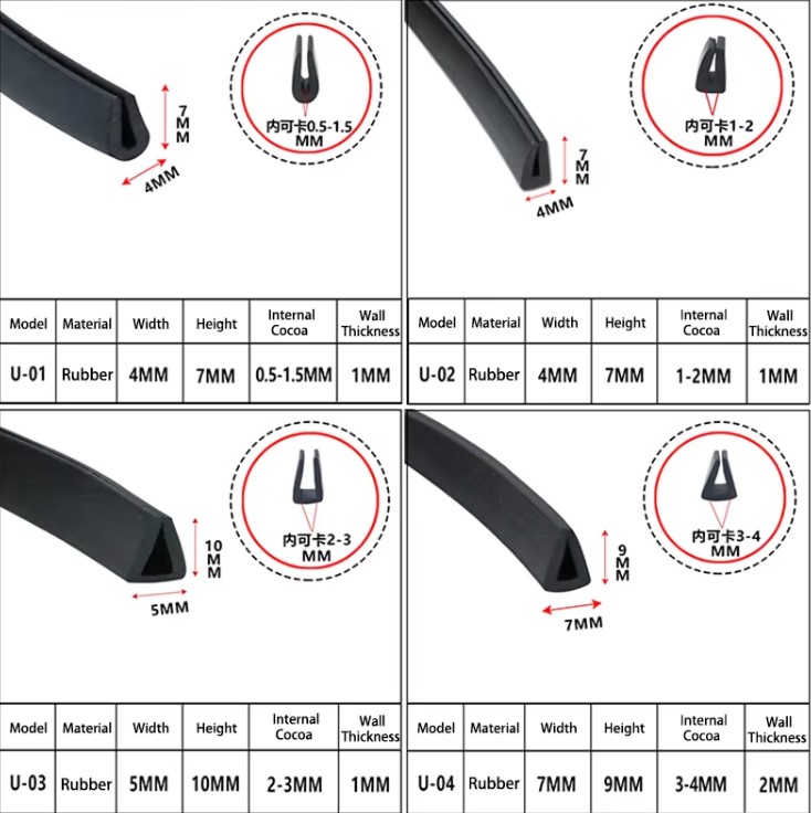 u channel sealing strip6